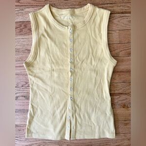Butter Yellow Abercrombie Tank Top Small